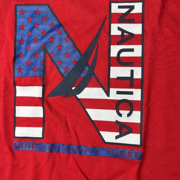 Nautica T Shirt Boys Size‎ 7 Crew Neck Logo Graphic Tee 7x - Picture 3 of 7